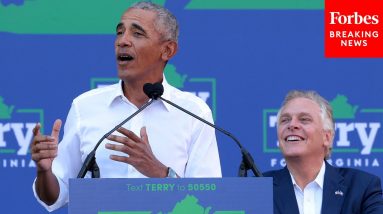 Obama Stumps For Terry McAuliffe With Virginia's Election Two Weeks Away