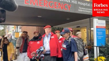 JUST IN: Curtis Sliwa Leaves Hospital After Being Hit By Cab, Holds Press Briefing