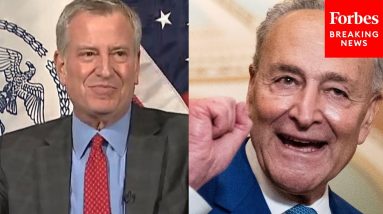 Bill de Blasio Touts Effort Of Chuck Schumer To Help Give Aid To Taxi Drivers