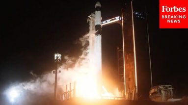 SpaceX Falcon 9 Launches From NASA's Kennedy Space Center, Heading To International Space Station