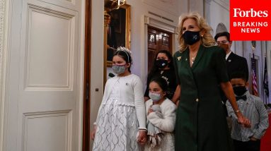 Jill Biden And Lloyd Austin Speak At Event Honoring Military Families