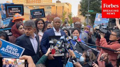 JUST IN: Eric Adams Casts His Vote For Mayor On Election Day