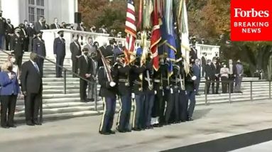 Biden, Top Military Personnel Hold National Veterans Day Observance At Arlington National Cemetery