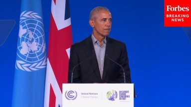 'Time Really Is Running Out': Obama Issues Dire Warning On Climate Change At COP26