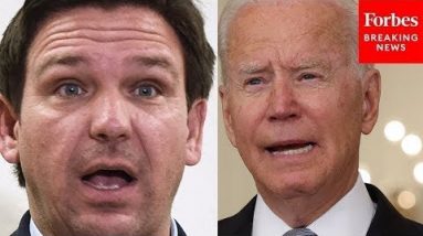 Ron DeSantis Denounces Biden Admin's Policy On Moving People Who Crossed Border Illegally