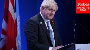 Prime Minister Boris Johnson Holds Press Conference On Climate Change At COP26