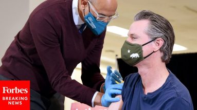 Gavin Newsom Dismisses False Report He Had Negative Reaction To COVID-19 Booster Shot