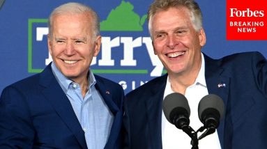 Biden Pressed On Terry McAuliffe 'Struggling' In Virginia Governor's Race At COP26